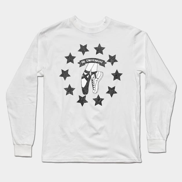 Be Different Ballet Shoes Long Sleeve T-Shirt by CBV